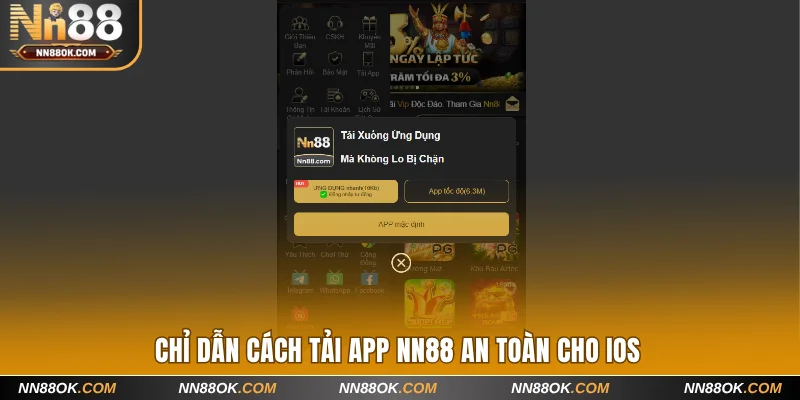 Chỉ dẫn cách tải app NN88 an toàn cho iOS