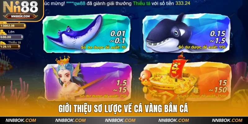 Sơ lược về Cá Vàng bắn cá